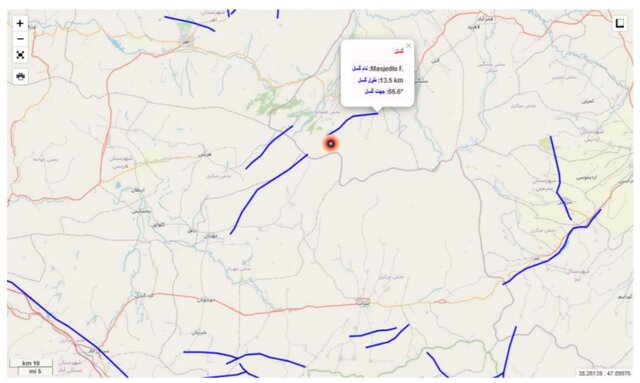 گسل «مسجدلو» عامل ۵ زمیلرزه مشگین‌شهر استان اردبیل/ماکو با زلزله ۴.۳ لرزید