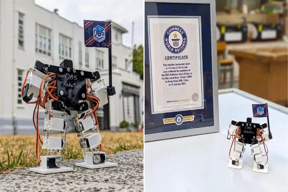 ساخت کوچک‌ترین ربات انسان‌نمای جهان توسط دانش‌آموزان چینی