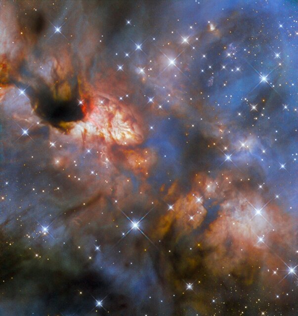 عکس هابل از یک منطقه ستاره‌ساز بزرگ در کهکشان راه شیری